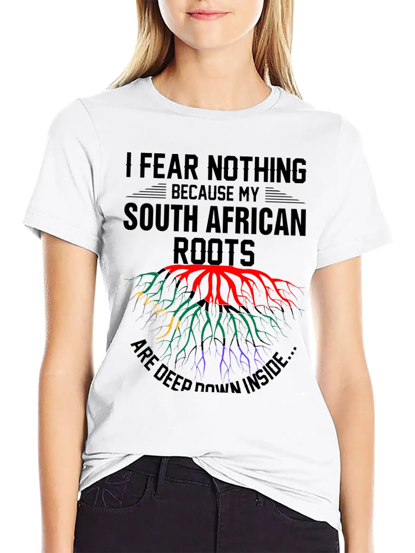 South African Roots Are Deep Down Inside Essential Cotton Tee For Daily Outfits – Unisex Style