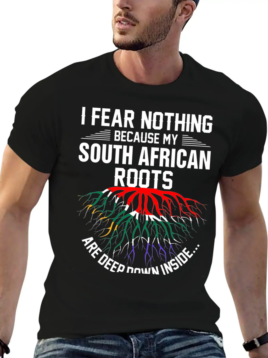South African Roots Are Deep Down Inside Essential Cotton Tee For Daily Outfits – Unisex Style