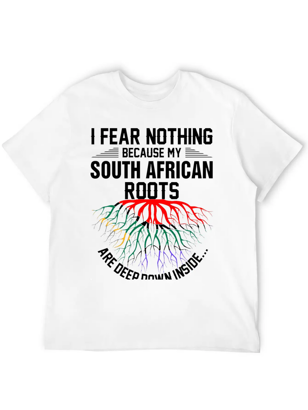 South African Roots Are Deep Down Inside Essential Cotton Tee For Daily Outfits – Unisex Style