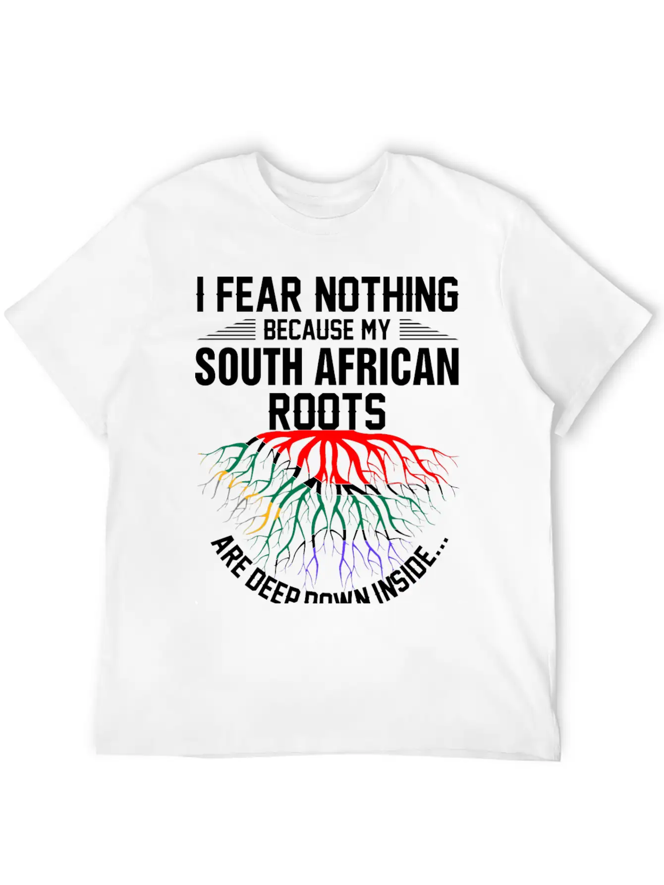 South African Roots Are Deep Down Inside Essential Cotton Tee For Daily Outfits – Unisex Style