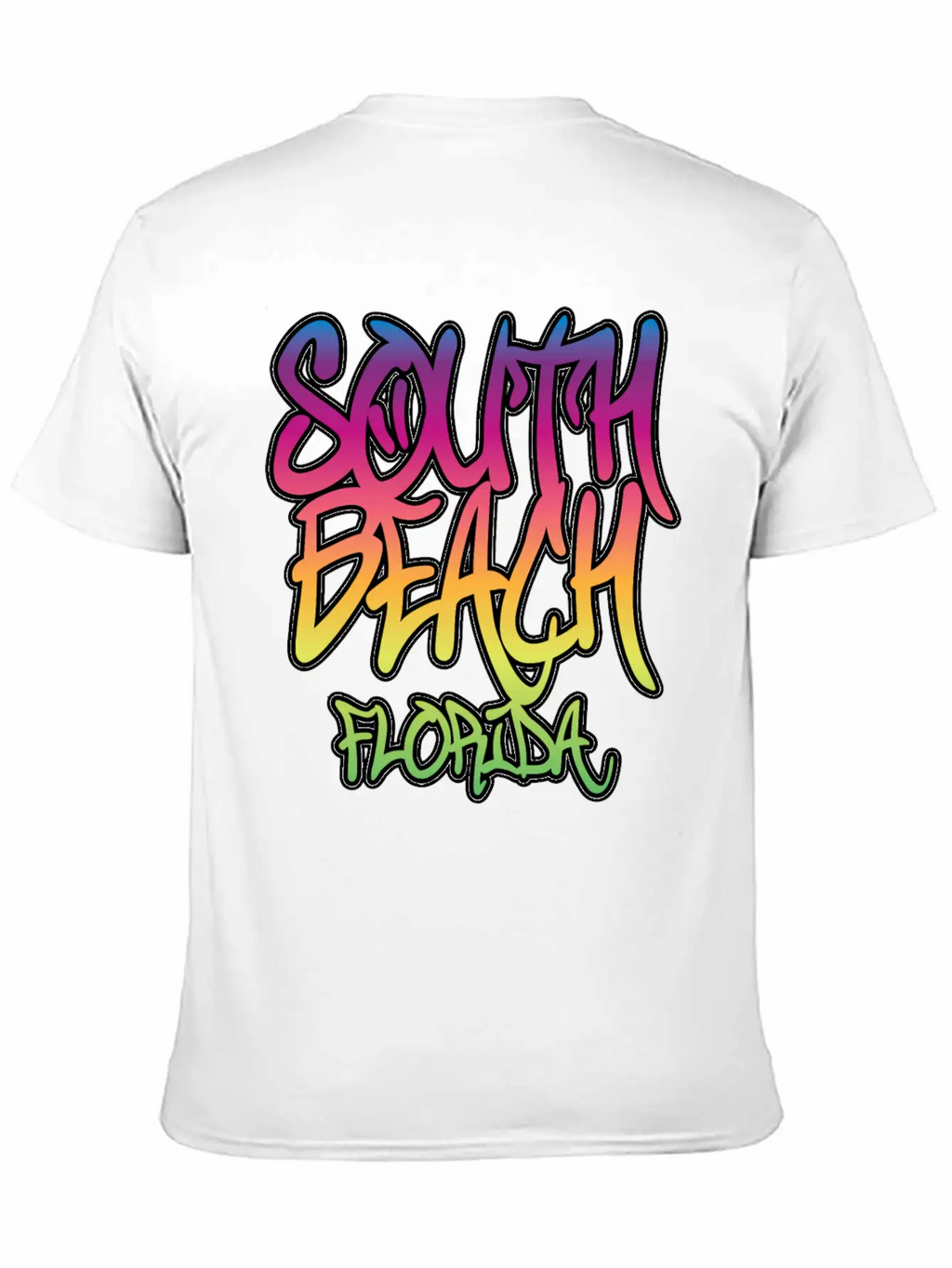 South Beach Graffiti B Unisex Casual T-Shirt – Clean Design For Daily Comfort