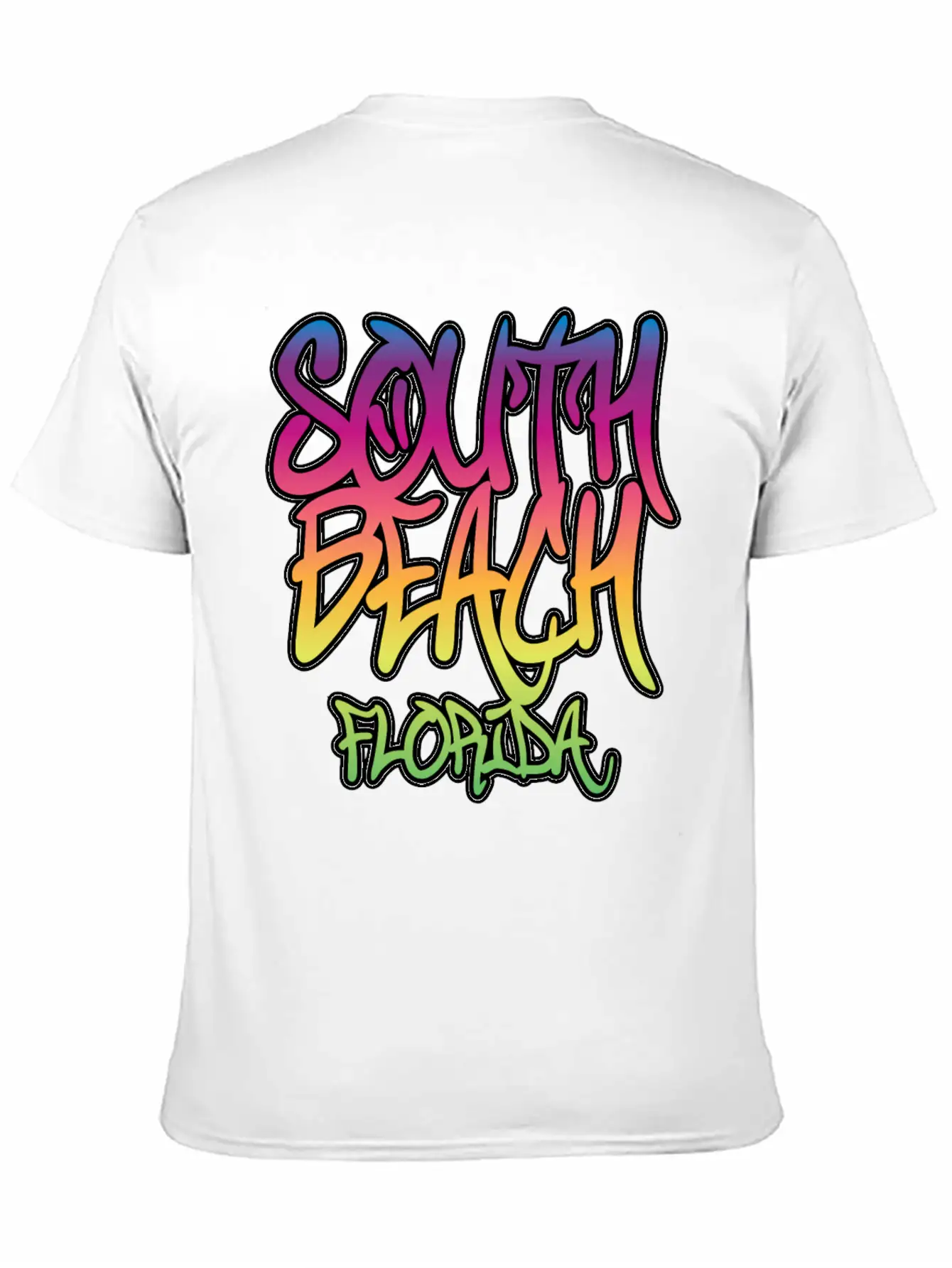 South Beach Graffiti B Unisex Casual T-Shirt – Clean Design For Daily Comfort