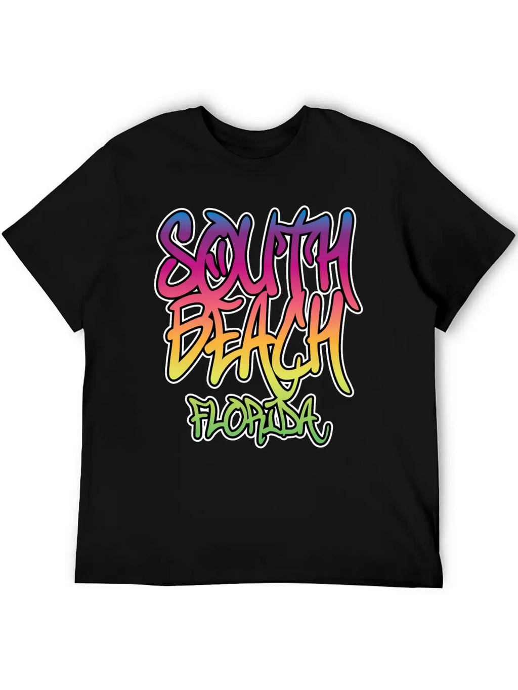 South Beach Graffiti B Unisex Casual T-Shirt – Clean Design For Daily Comfort