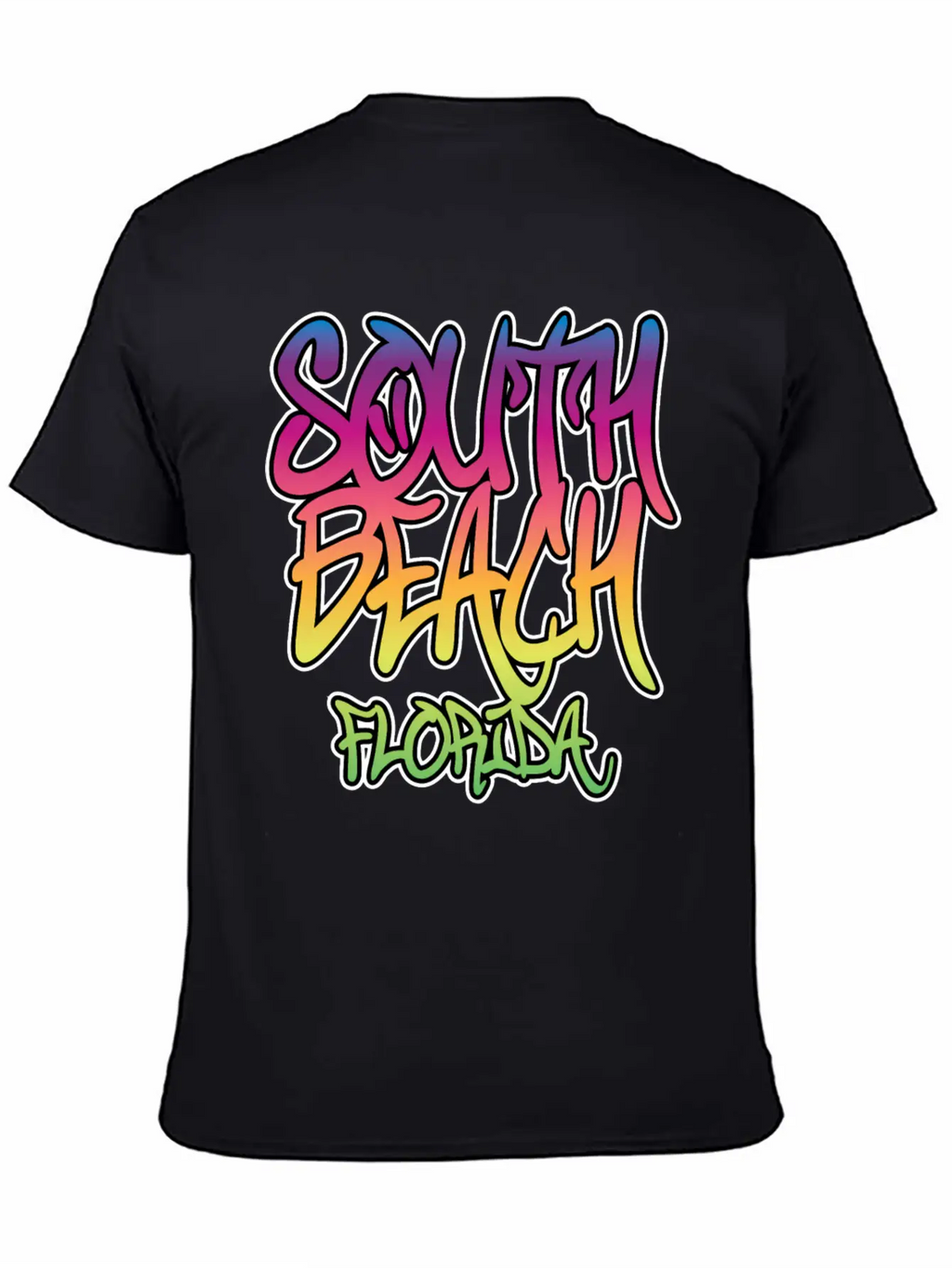 South Beach Graffiti B Unisex Casual T-Shirt – Clean Design For Daily Comfort