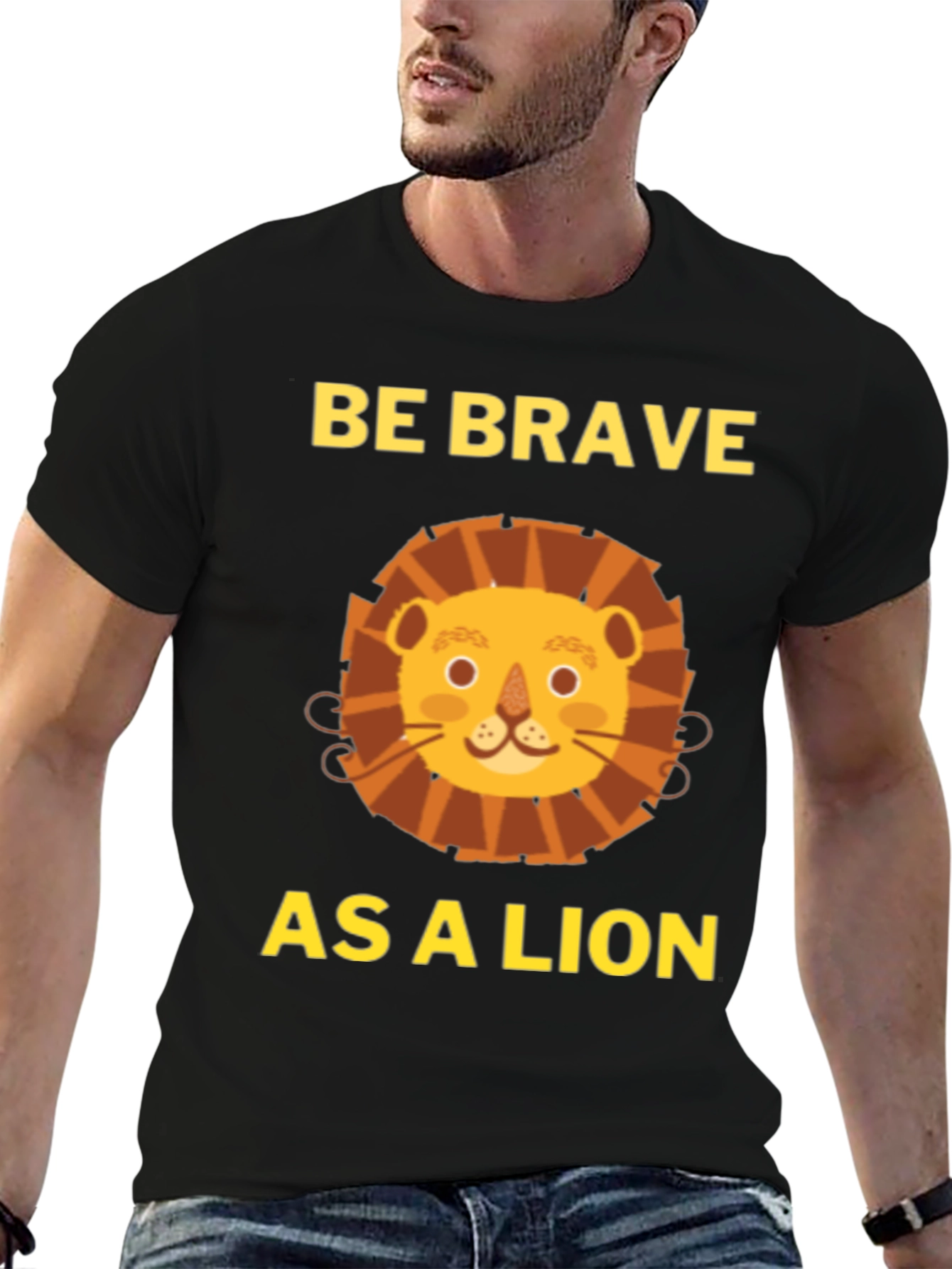 Be Brave As A Lion T-Shirt - Menswear