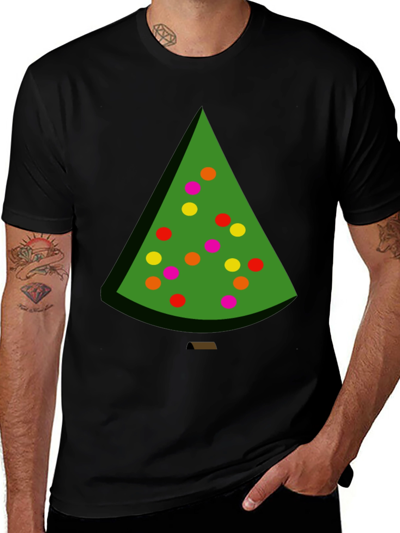 Festive Christmas Tree Graphic Tee - Holiday Style