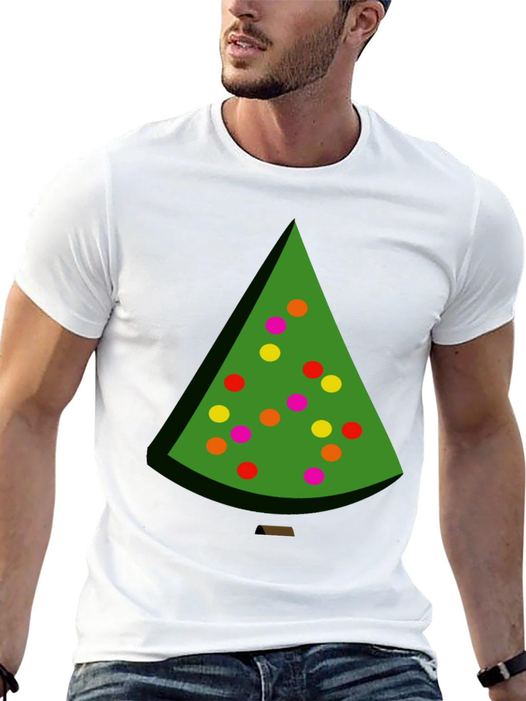 Festive Christmas Tree Graphic Tee - Holiday Style