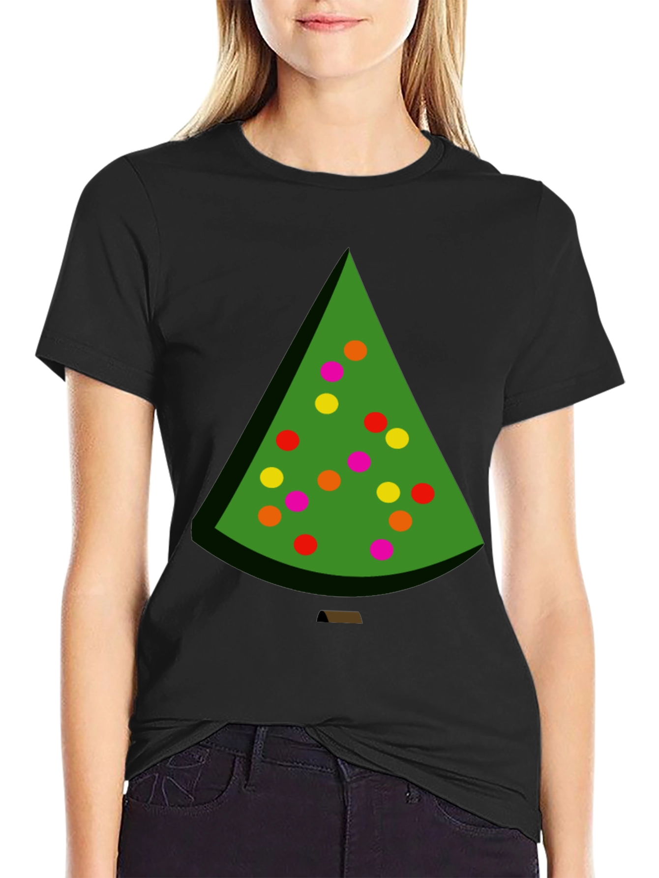 Festive Christmas Tree Graphic Tee - Holiday Style