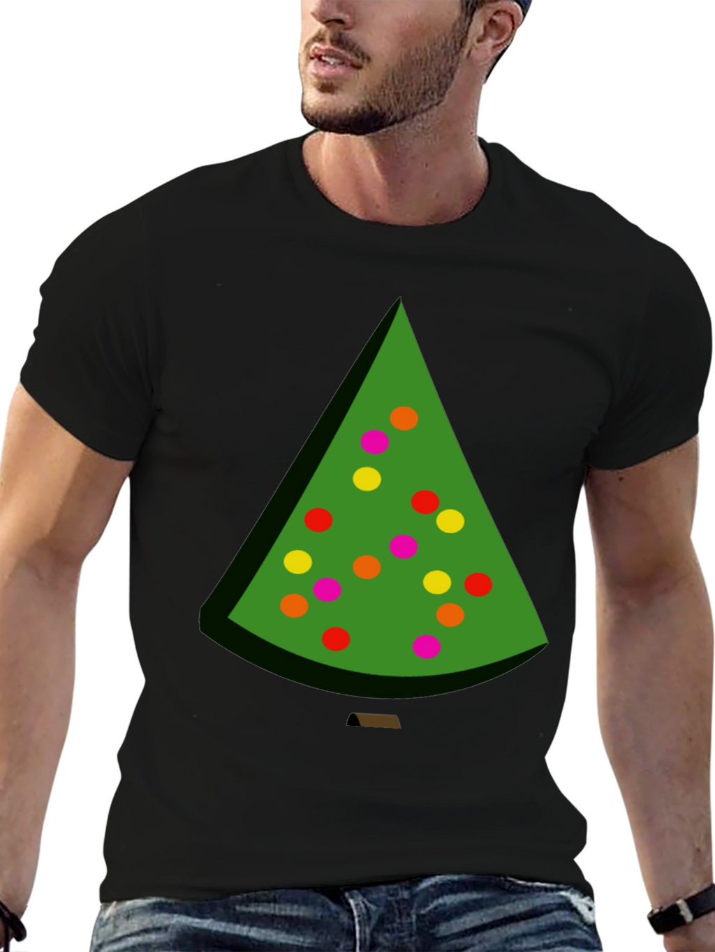 Festive Christmas Tree Graphic Tee - Holiday Style