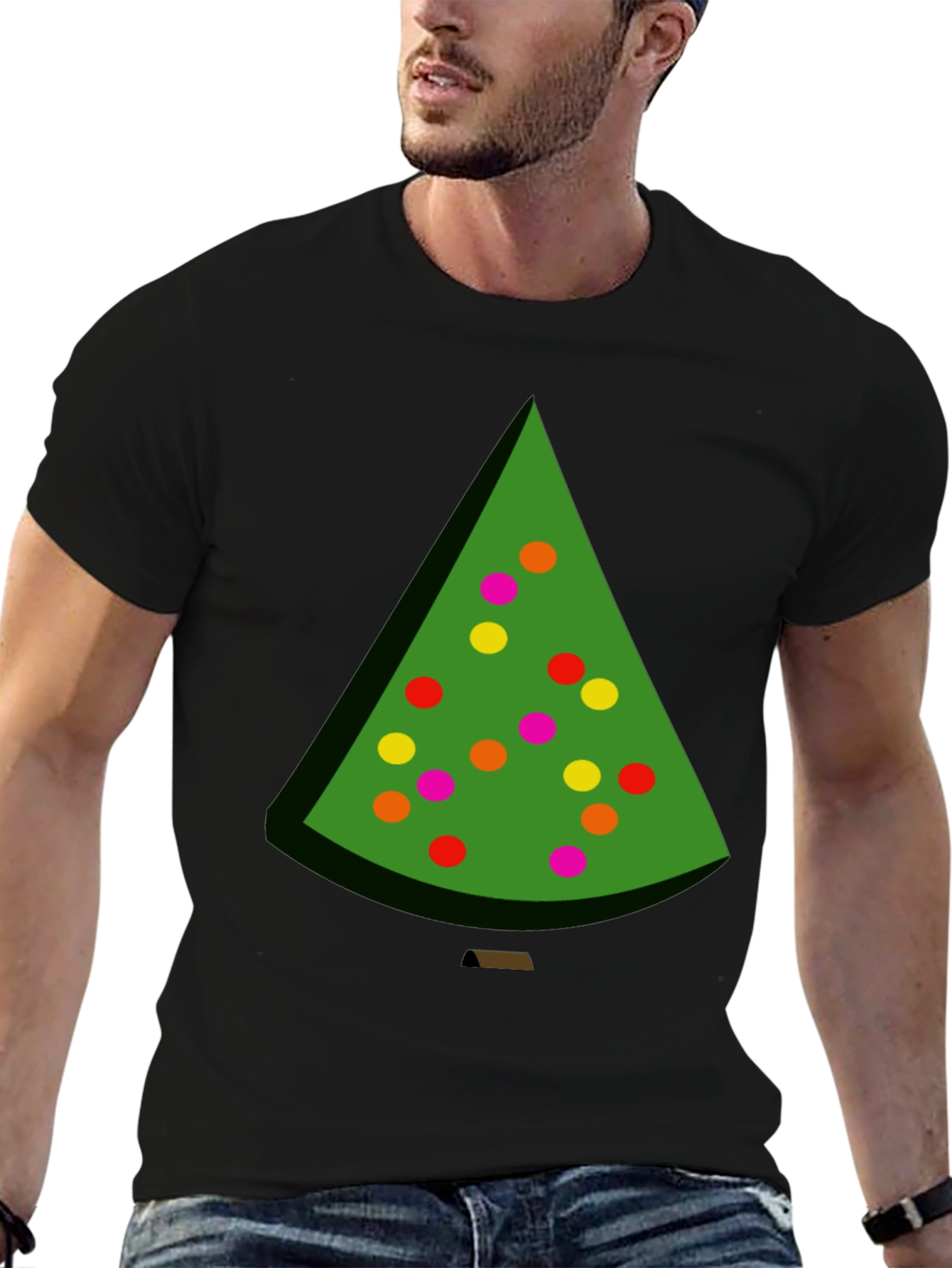 Festive Christmas Tree Graphic Tee - Holiday Style