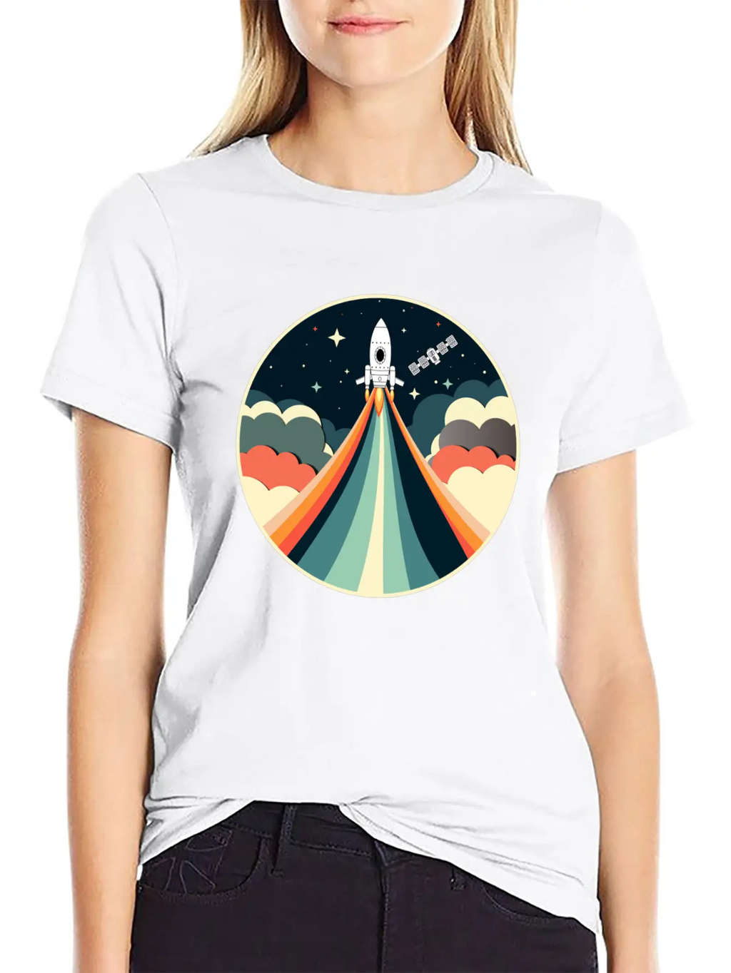 Space Adventure Unisex Casual T-Shirt – Clean Design For Daily Comfort