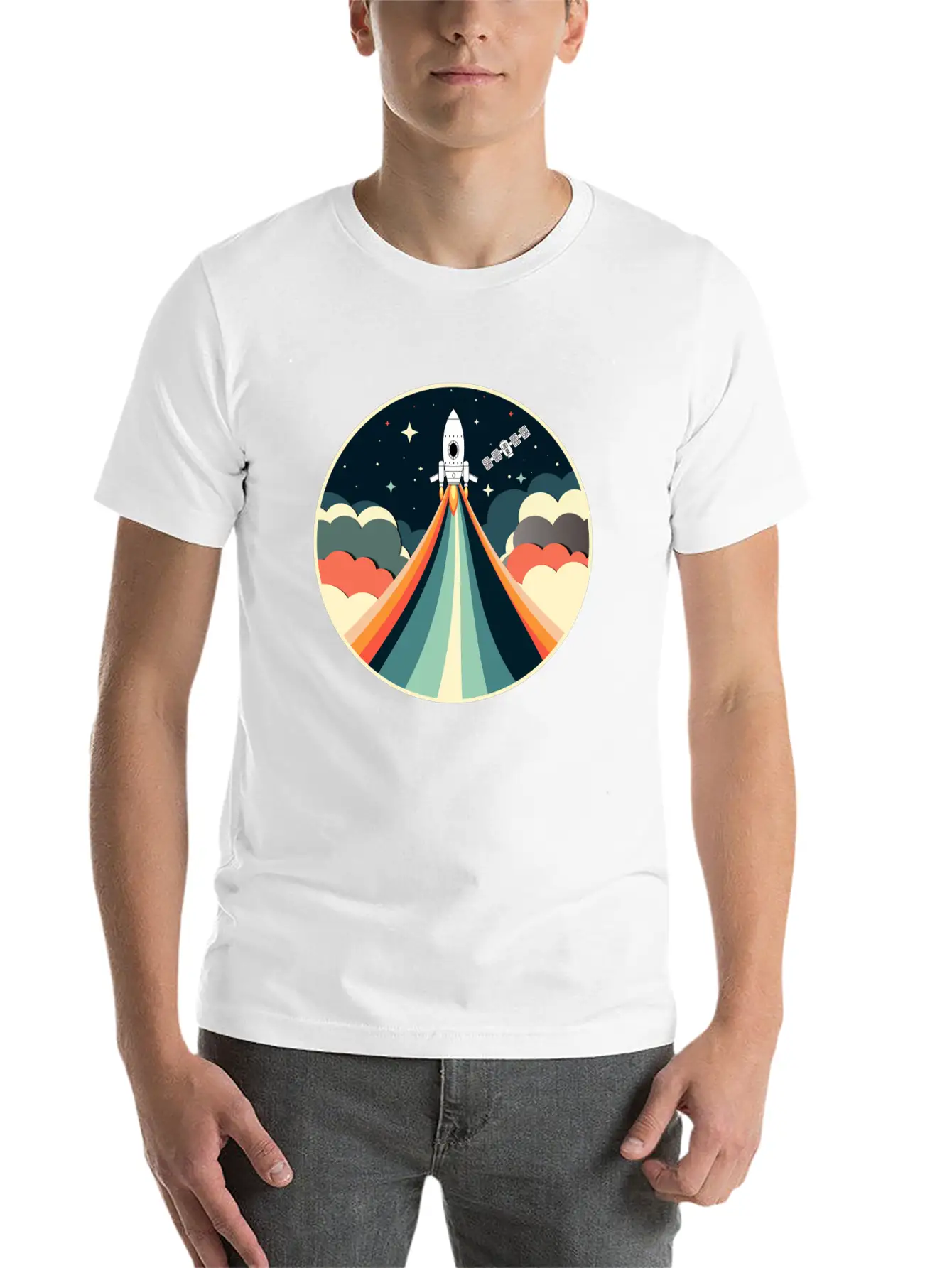Space Adventure Unisex Casual T-Shirt – Clean Design For Daily Comfort