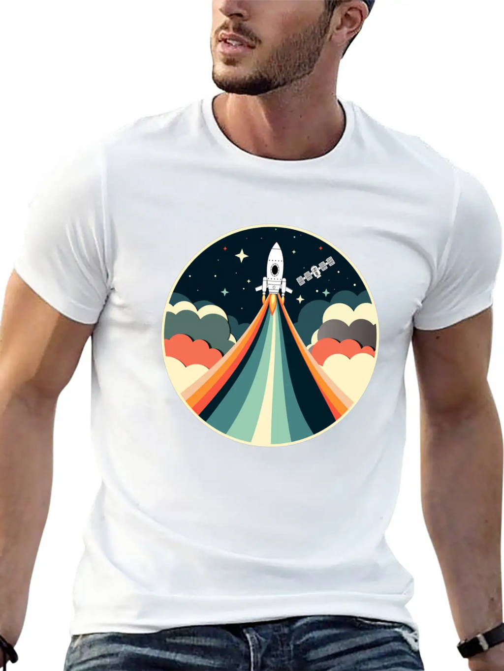 Space Adventure Unisex Casual T-Shirt – Clean Design For Daily Comfort