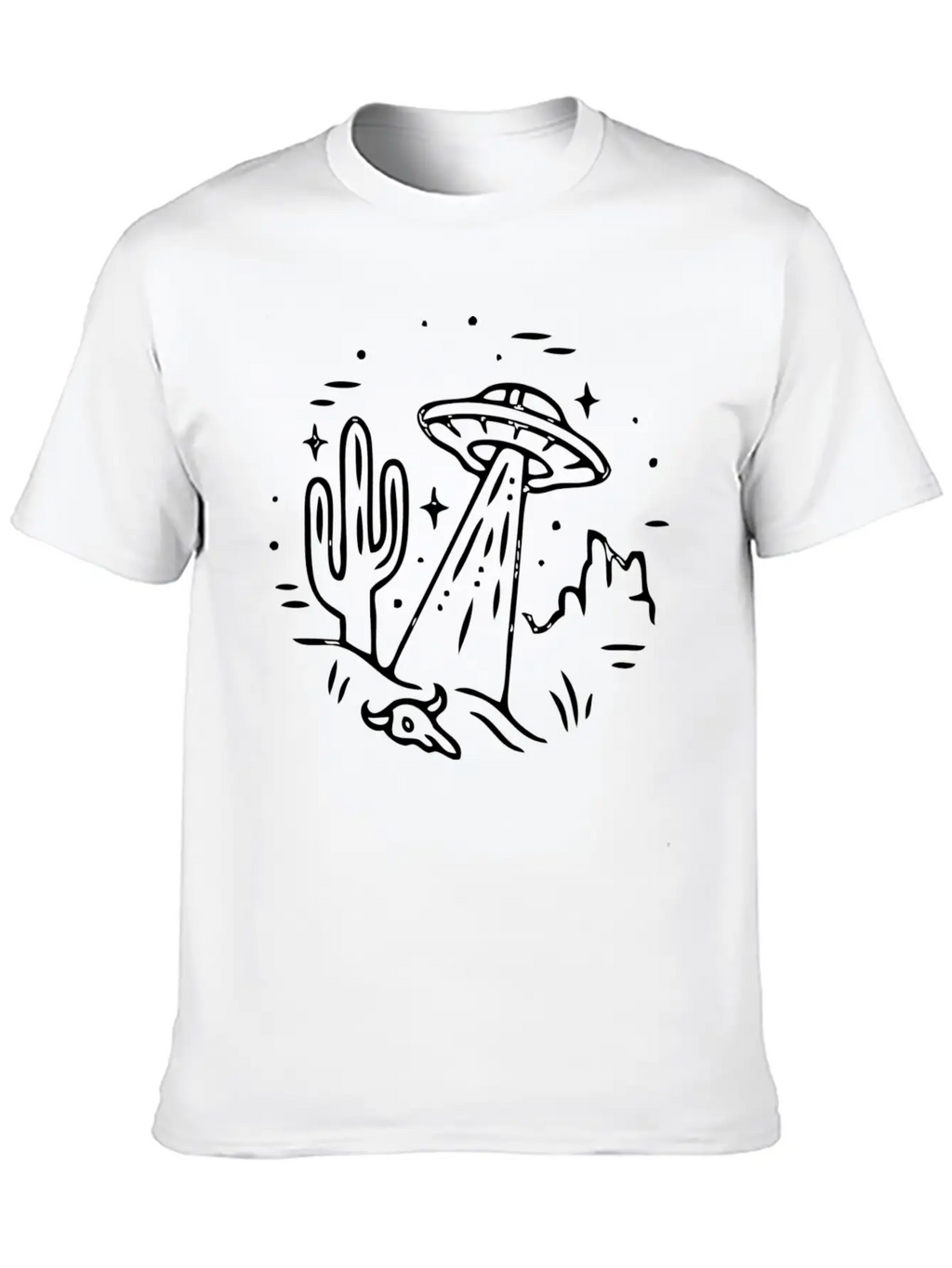 Space Alien Astronaut Ufo Galaxy Stylish Everyday T-Shirt – Unisex Basic Cotton Tee