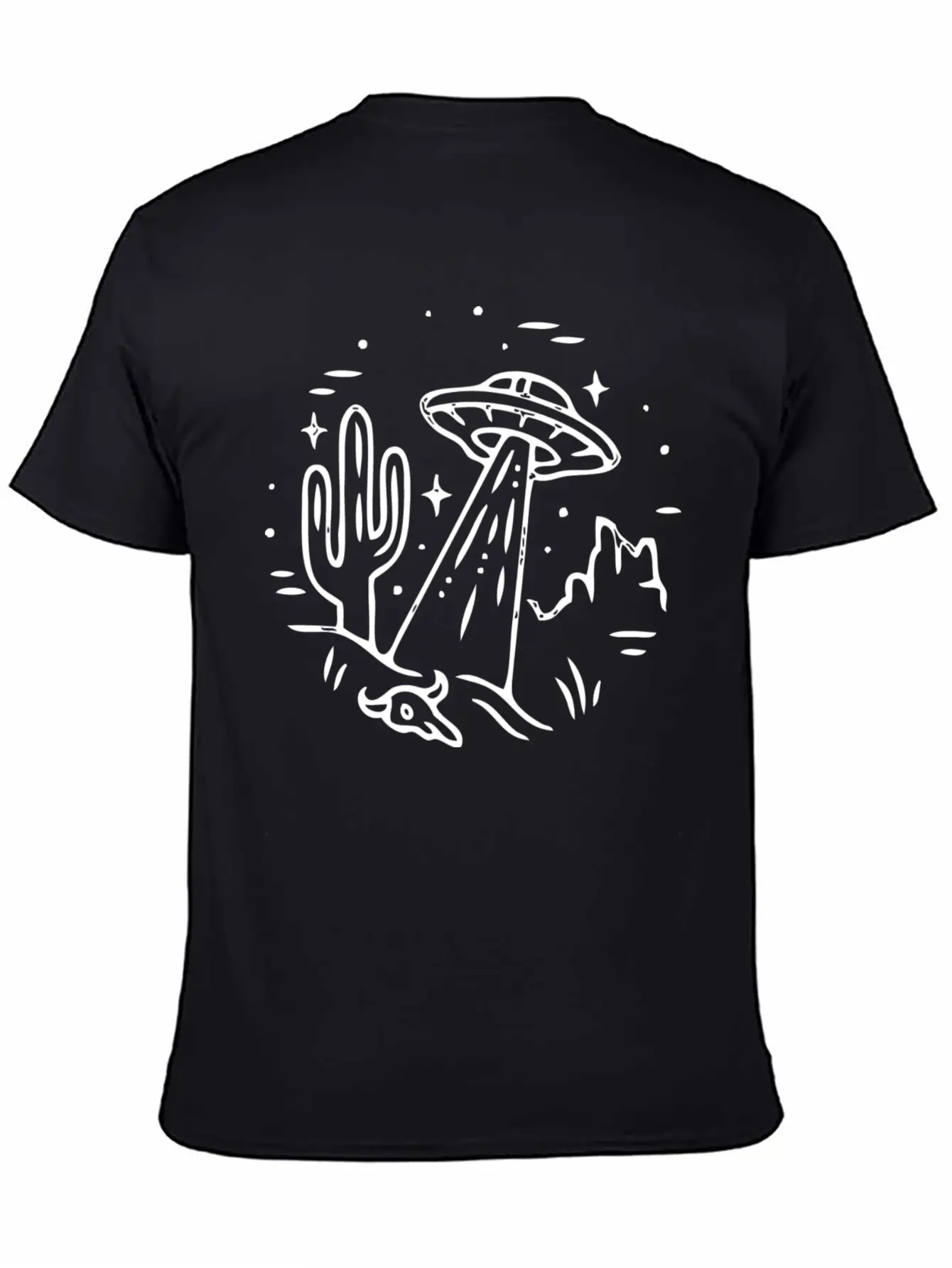 Space Alien Astronaut Ufo Galaxy Stylish Everyday T-Shirt – Unisex Basic Cotton Tee