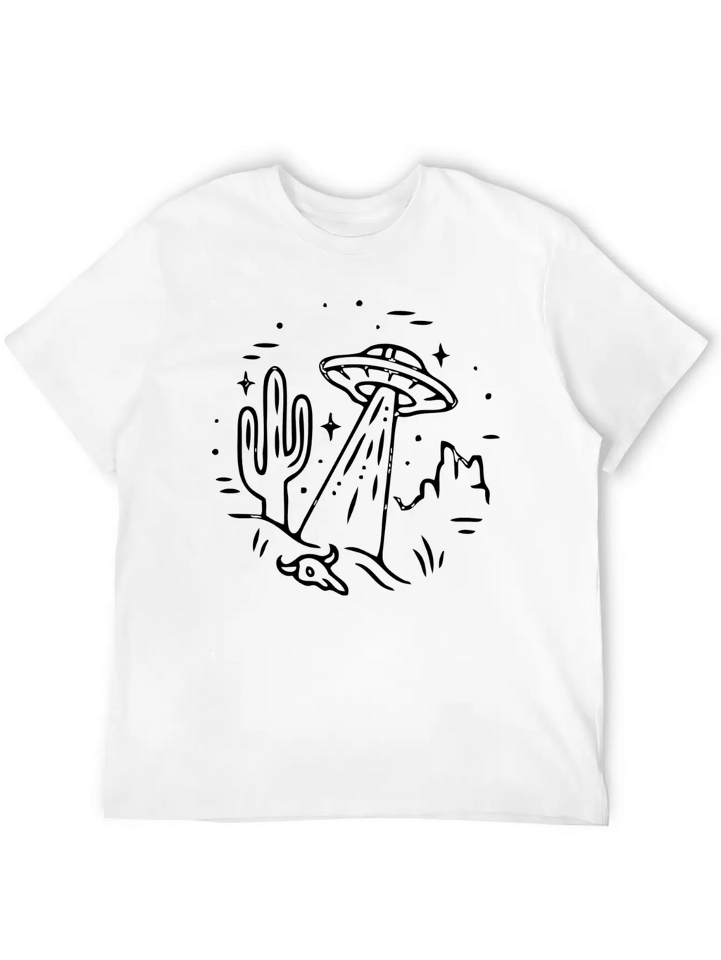 Space Alien Astronaut Ufo Galaxy Stylish Everyday T-Shirt – Unisex Basic Cotton Tee