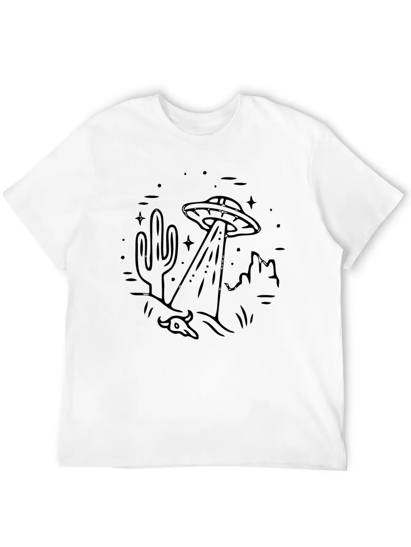 Space Alien Astronaut Ufo Galaxy Stylish Everyday T-Shirt – Unisex Basic Cotton Tee