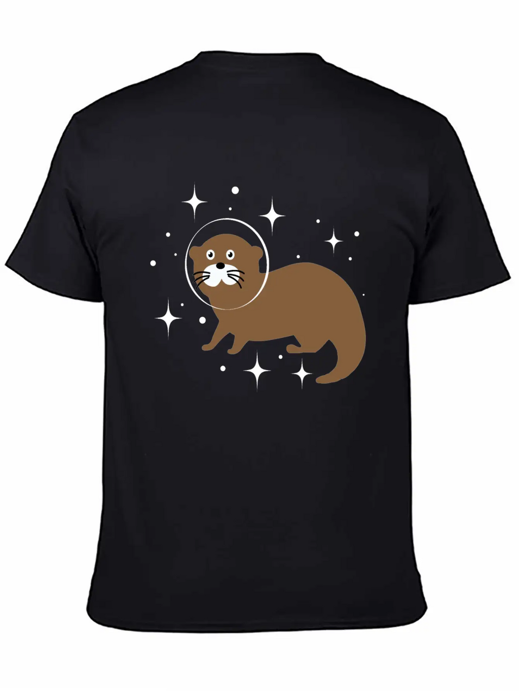 Space Animals Space Otter Kids Gift Idea Unisex Short Sleeve Soft Cotton T-Shirt – Casual Everyday Wear