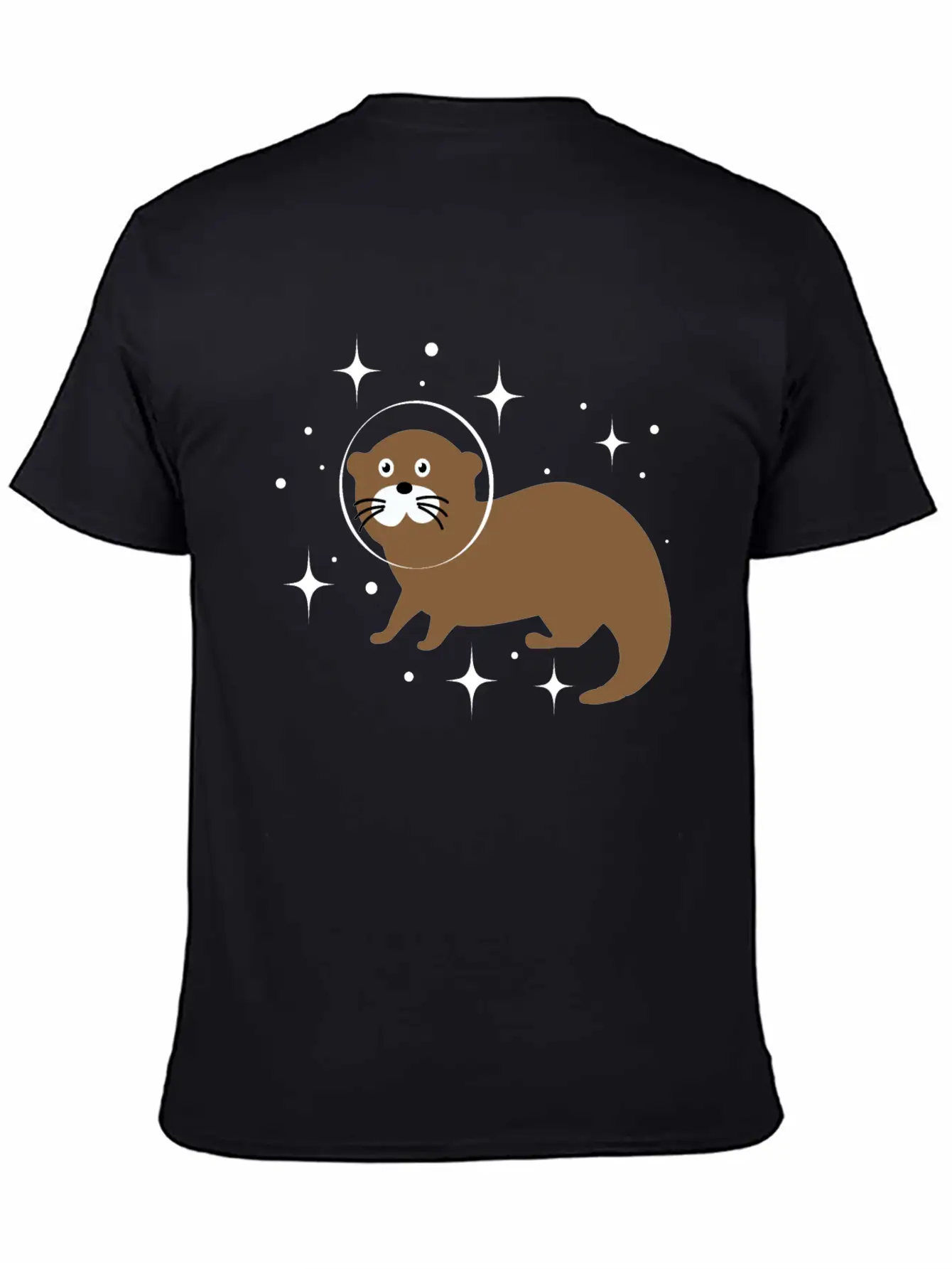 Space Animals Space Otter Kids Gift Idea Unisex Short Sleeve Soft Cotton T-Shirt – Casual Everyday Wear