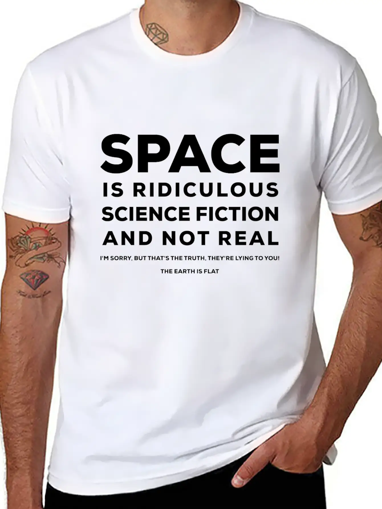 Space By ART8NS Casual Graphic T-Shirt – Simple And Comfortable Daily Wear