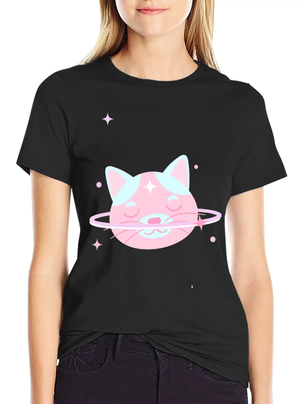Space Cat Unisex Casual T-Shirt – Clean Design For Daily Comfort