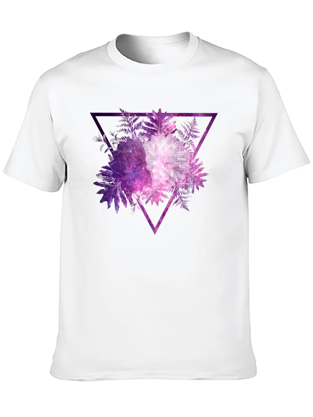 Space Flowers Stylish Everyday T-Shirt – Unisex Basic Cotton Tee