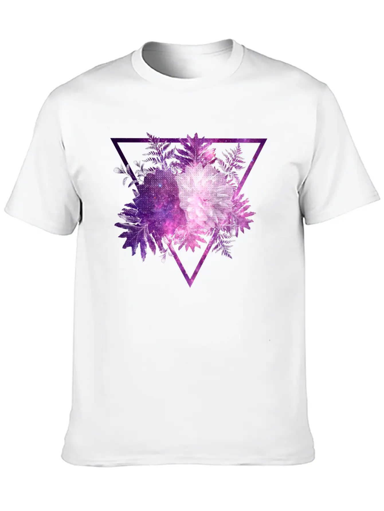 Space Flowers Stylish Everyday T-Shirt – Unisex Basic Cotton Tee