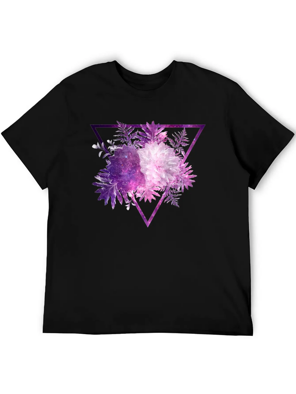 Space Flowers Stylish Everyday T-Shirt – Unisex Basic Cotton Tee