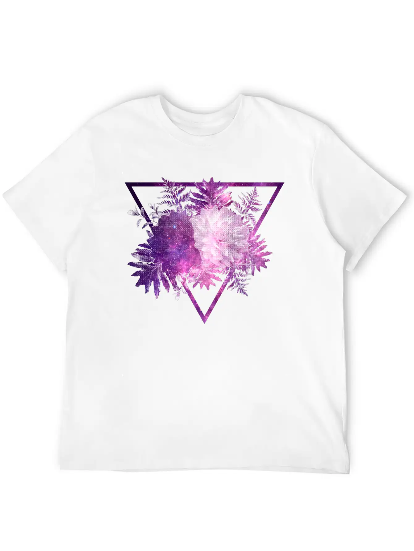 Space Flowers Stylish Everyday T-Shirt – Unisex Basic Cotton Tee