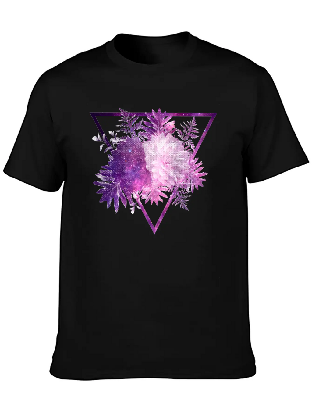 Space Flowers Stylish Everyday T-Shirt – Unisex Basic Cotton Tee