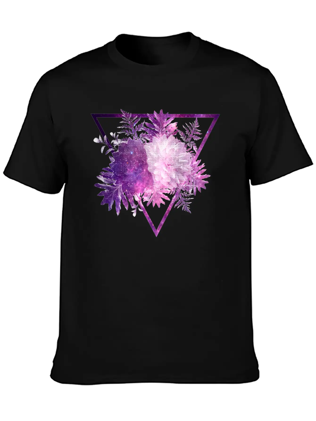 Space Flowers Stylish Everyday T-Shirt – Unisex Basic Cotton Tee