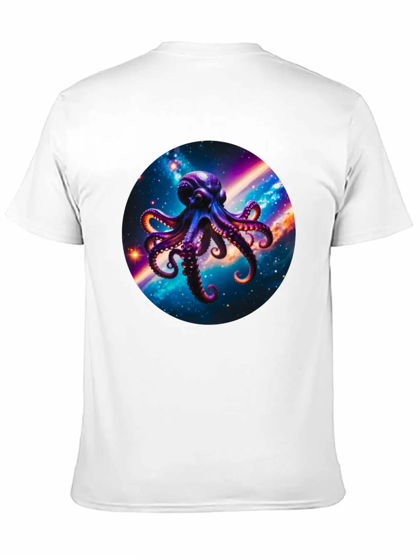 Space Octopus Essential Cotton Tee For Daily Outfits – Unisex Style
