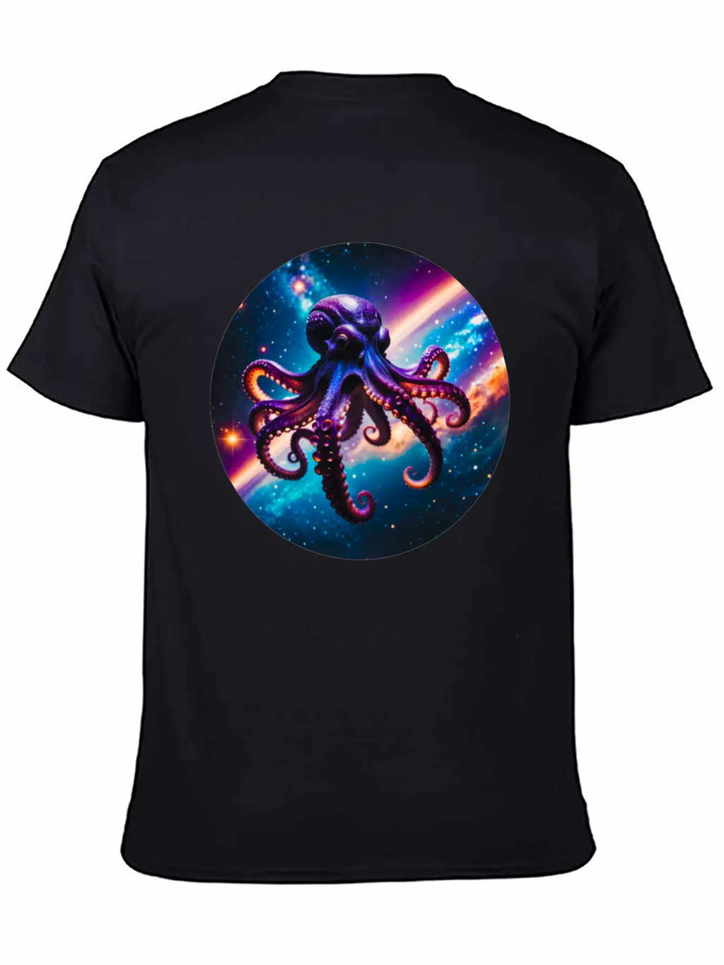 Space Octopus Essential Cotton Tee For Daily Outfits – Unisex Style