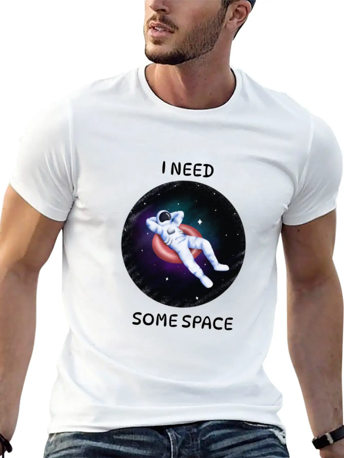Space Odyssey Essential Cotton Tee For Daily Outfits – Unisex Style