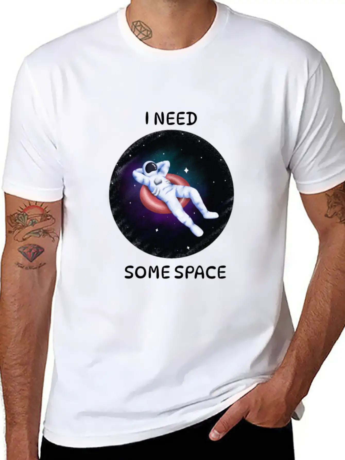 Space Odyssey Essential Cotton Tee For Daily Outfits – Unisex Style