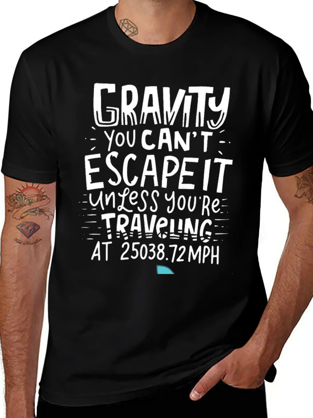 SPACE / ROCKET: Gravity You Can't Escape Essential Cotton Tee For Daily Outfits – Unisex Style