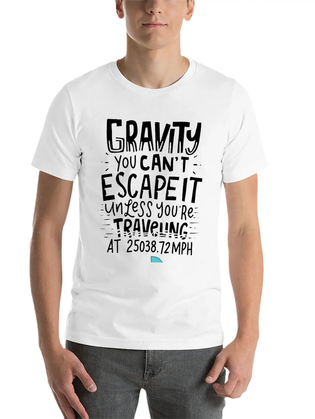 SPACE / ROCKET: Gravity You Can't Escape Essential Cotton Tee For Daily Outfits – Unisex Style