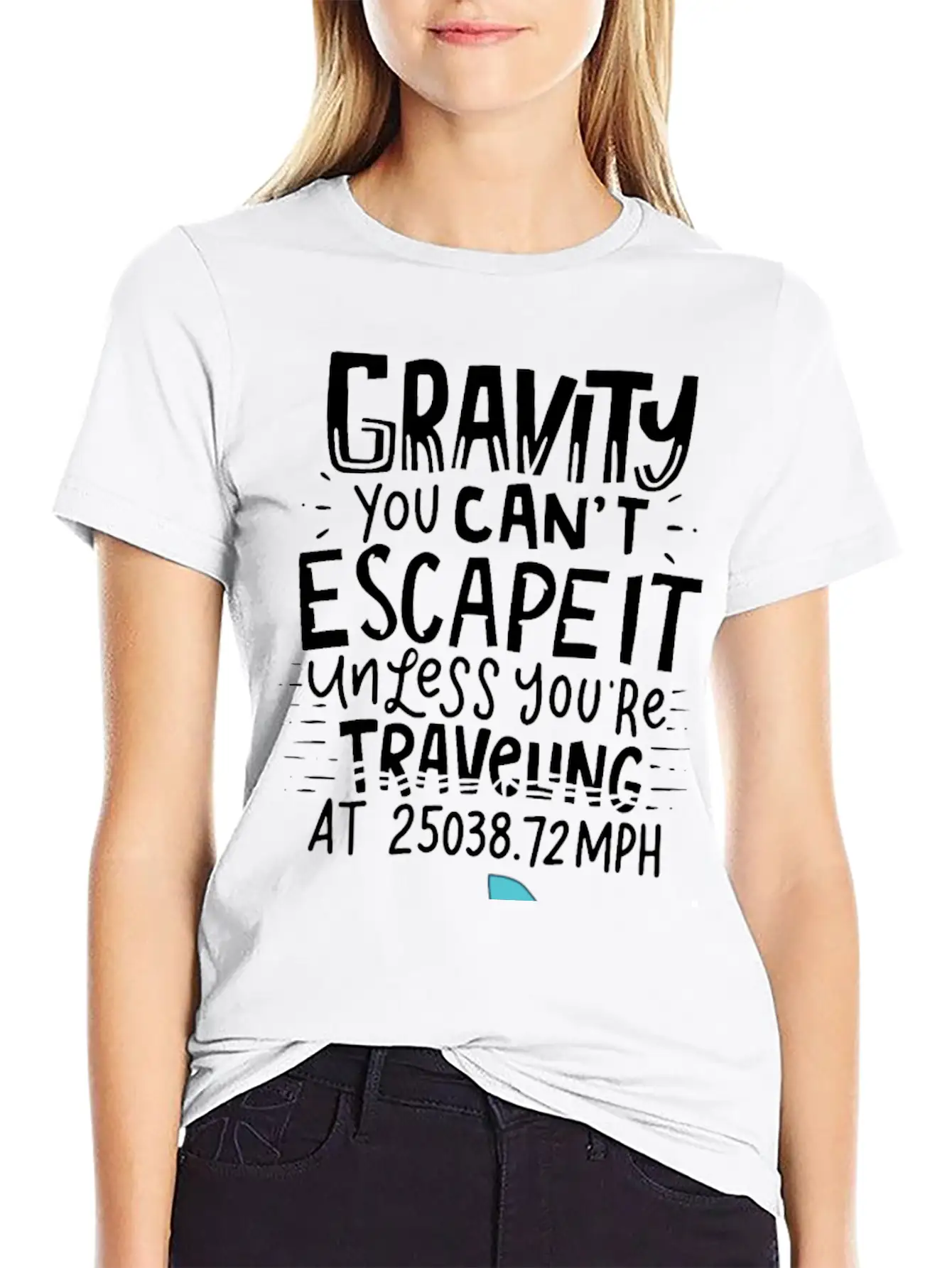 SPACE / ROCKET: Gravity You Can't Escape Essential Cotton Tee For Daily Outfits – Unisex Style