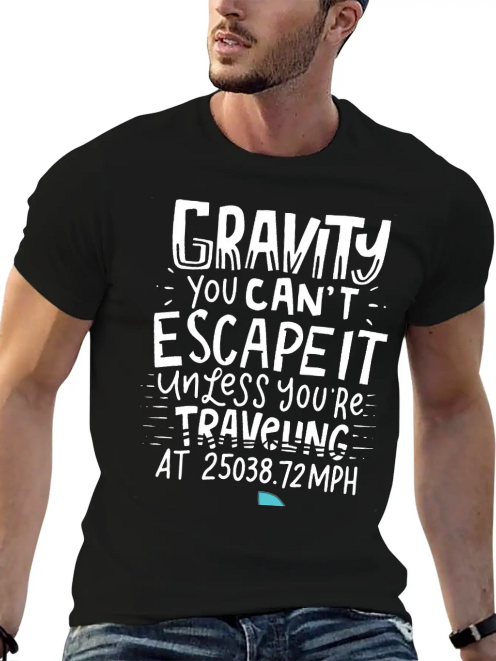 SPACE / ROCKET: Gravity You Can't Escape Essential Cotton Tee For Daily Outfits – Unisex Style