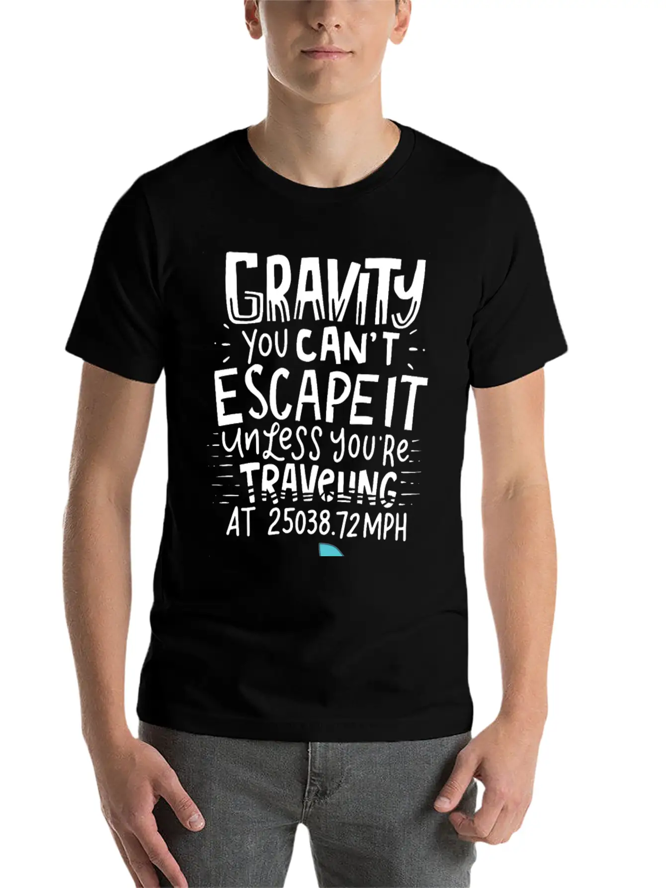 SPACE / ROCKET: Gravity You Can't Escape Essential Cotton Tee For Daily Outfits – Unisex Style