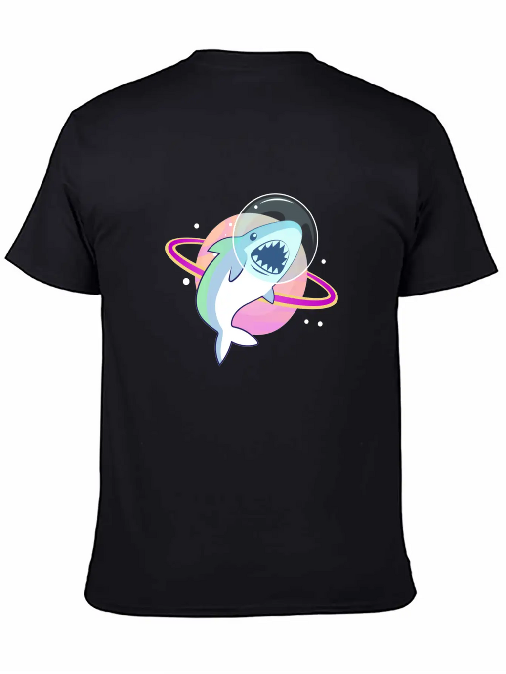 Space Shark Unisex Casual T-Shirt – Clean Design For Daily Comfort