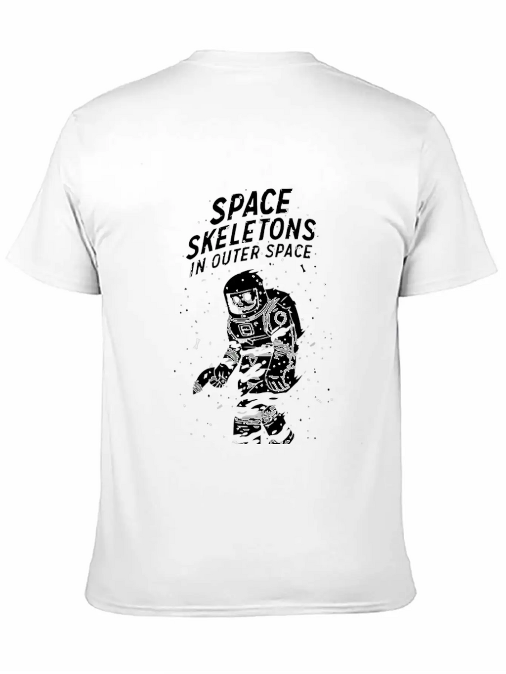 Space Skeletons In Outer Space Unisex Casual T-Shirt – Clean Design For Daily Comfort