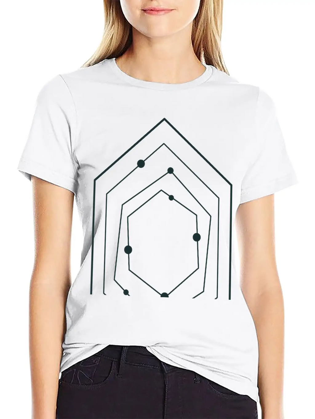 Space STAR Field With Diamond Shape Stars Unisex Casual T-Shirt – Clean Design For Daily Comfort