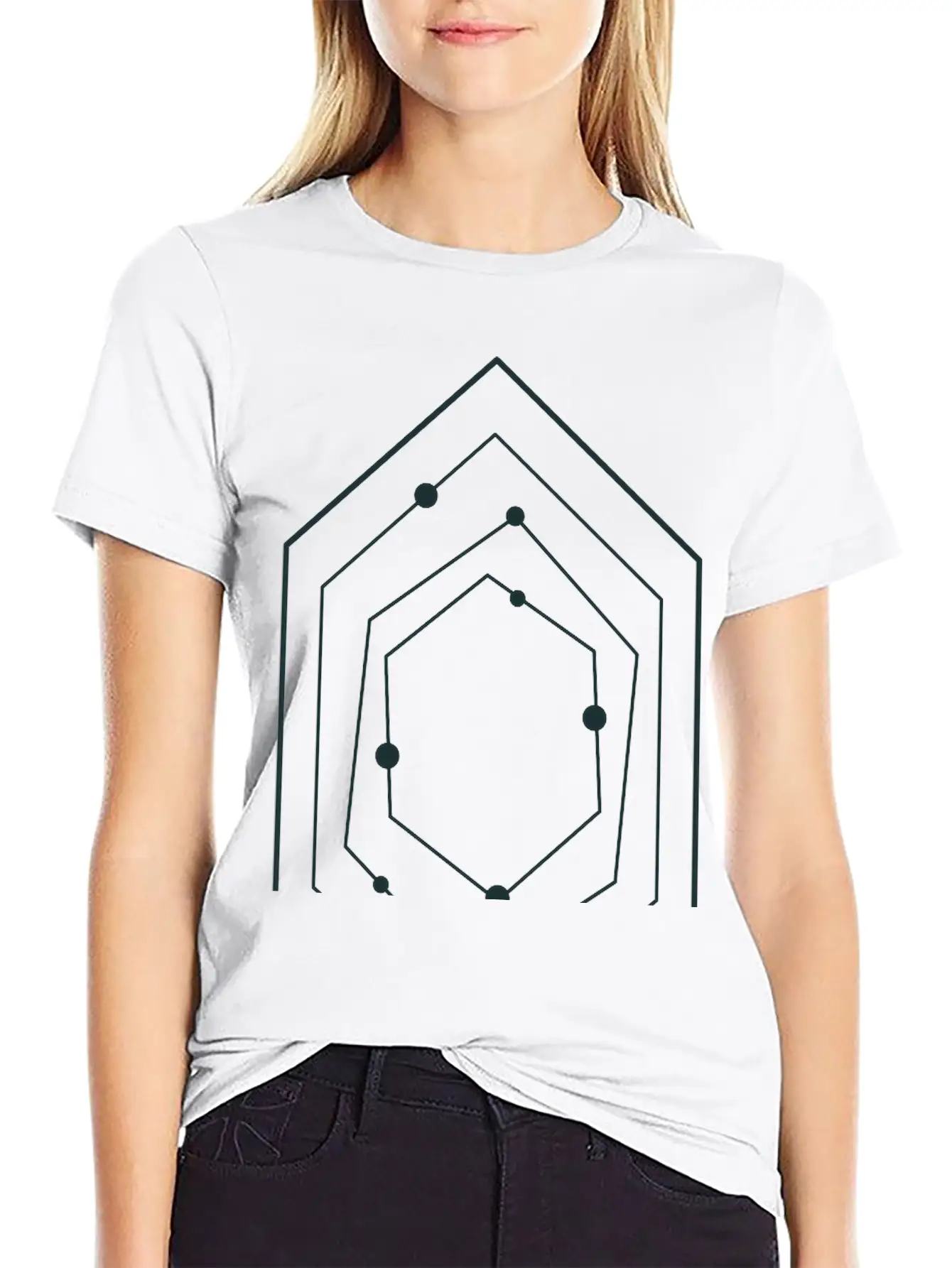 Space STAR Field With Diamond Shape Stars Unisex Casual T-Shirt – Clean Design For Daily Comfort