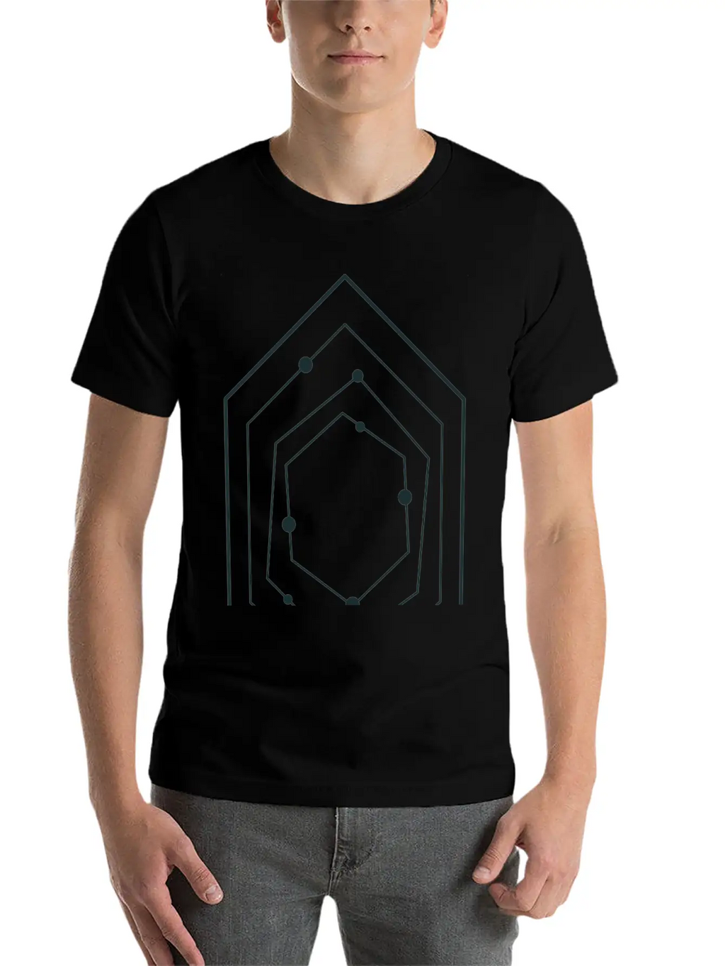 Space STAR Field With Diamond Shape Stars Unisex Casual T-Shirt – Clean Design For Daily Comfort
