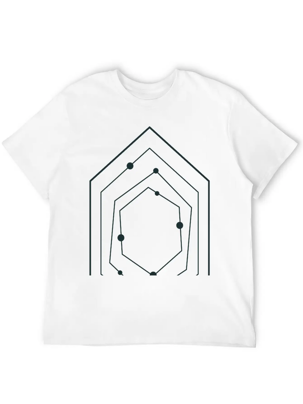 Space STAR Field With Diamond Shape Stars Unisex Casual T-Shirt – Clean Design For Daily Comfort