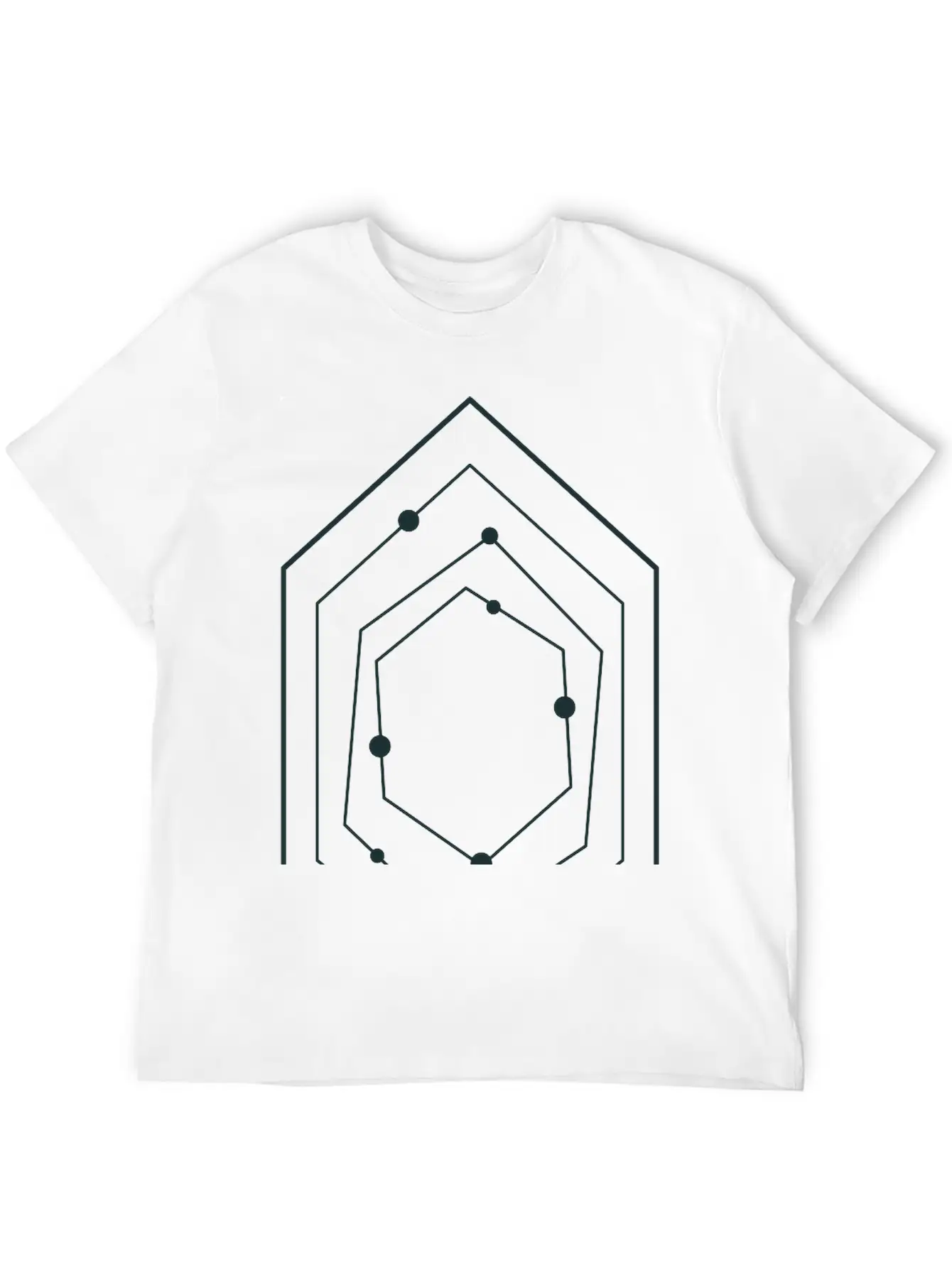 Space STAR Field With Diamond Shape Stars Unisex Casual T-Shirt – Clean Design For Daily Comfort