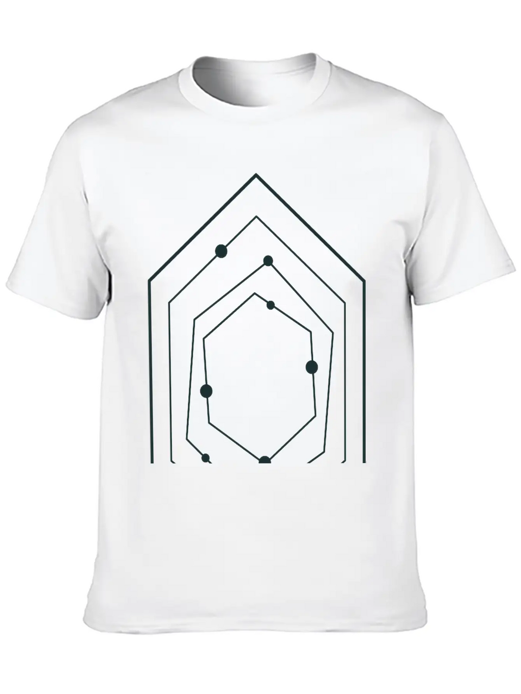 Space STAR Field With Diamond Shape Stars Unisex Casual T-Shirt – Clean Design For Daily Comfort