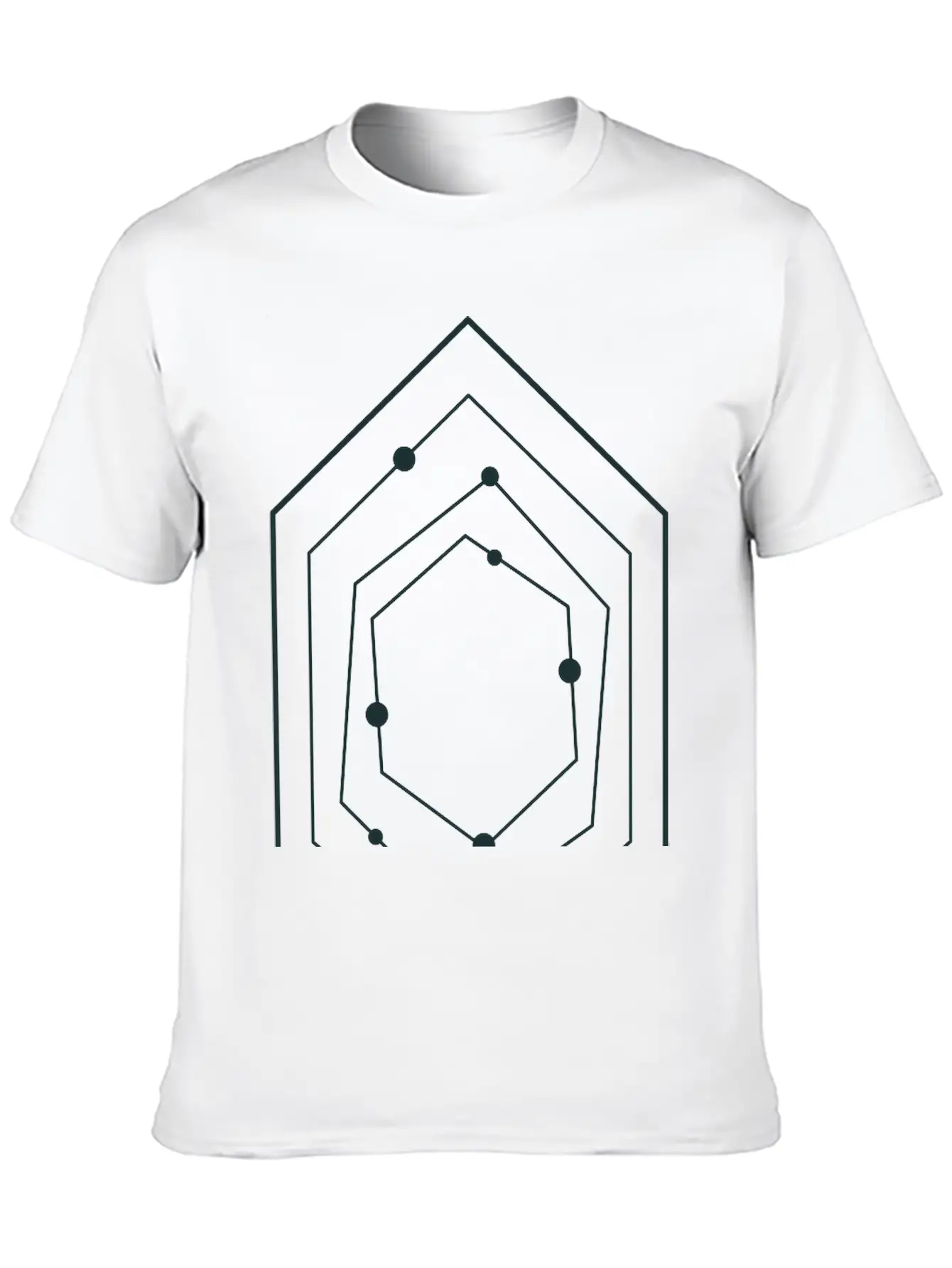 Space STAR Field With Diamond Shape Stars Unisex Casual T-Shirt – Clean Design For Daily Comfort