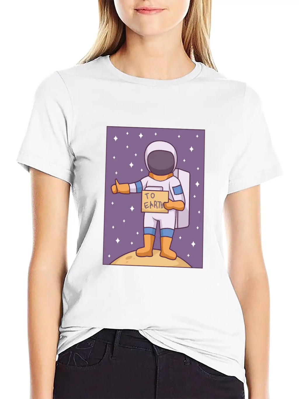 Space Way To Earth Unisex Casual T-Shirt – Clean Design For Daily Comfort